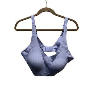 Bali Womens Light Purple Wireless Bra With Adjustable Straps & Back Closure Size